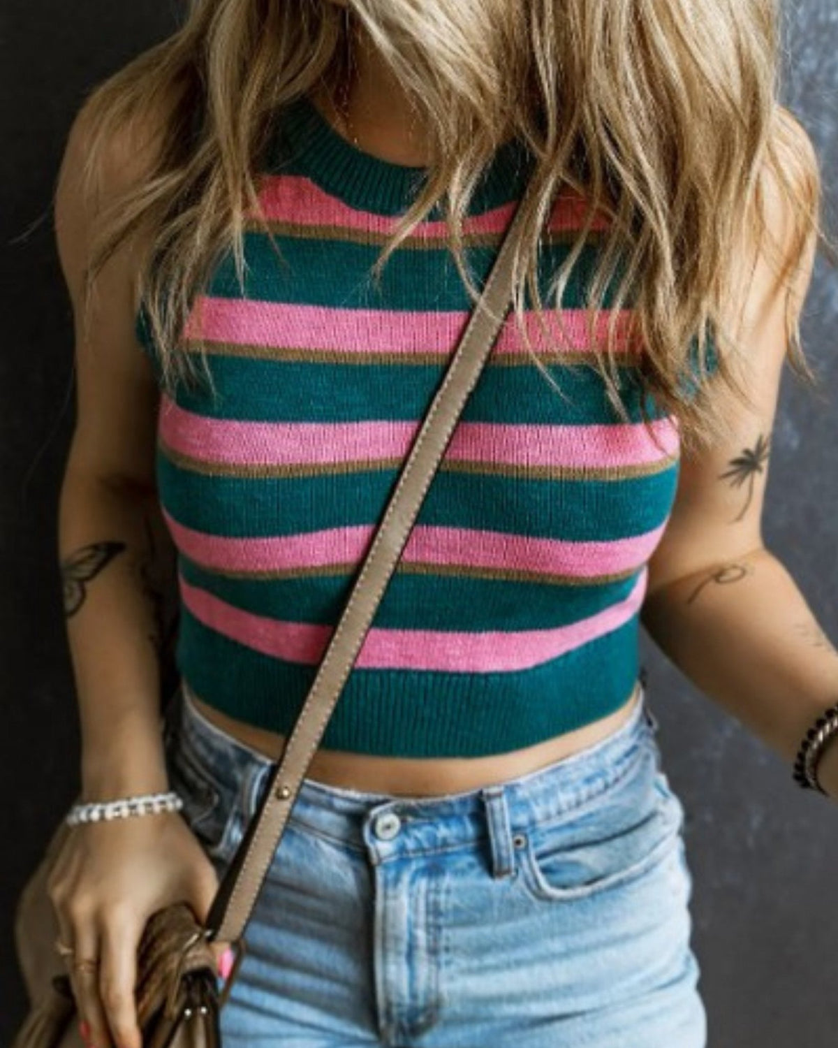 Beverly Hills Stripe Knit Top