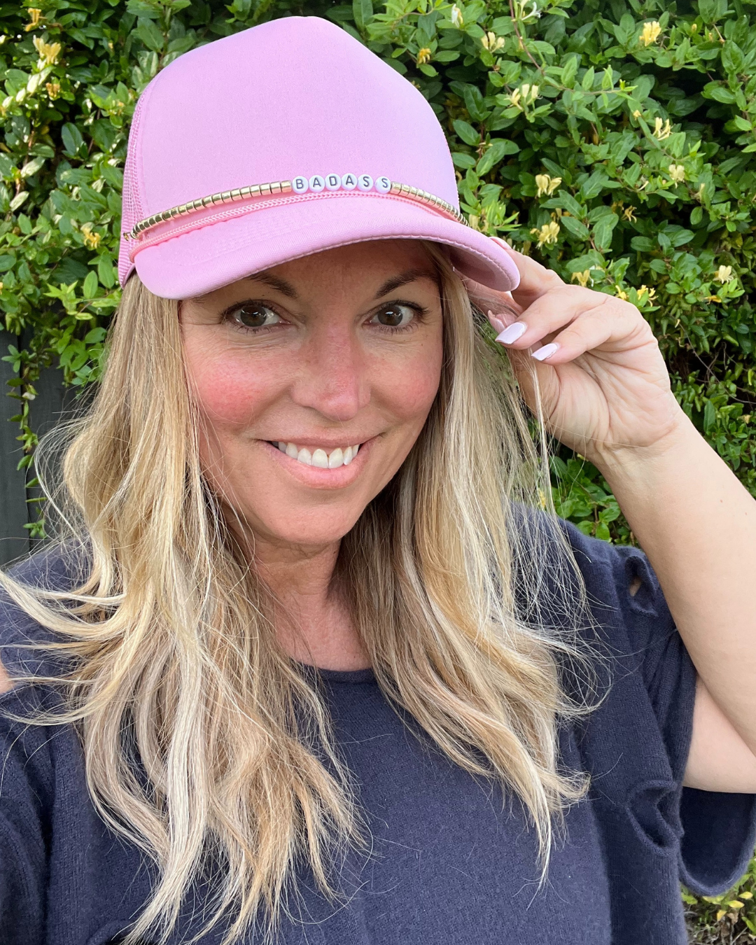 “Badass” Trucker Hat - Pink