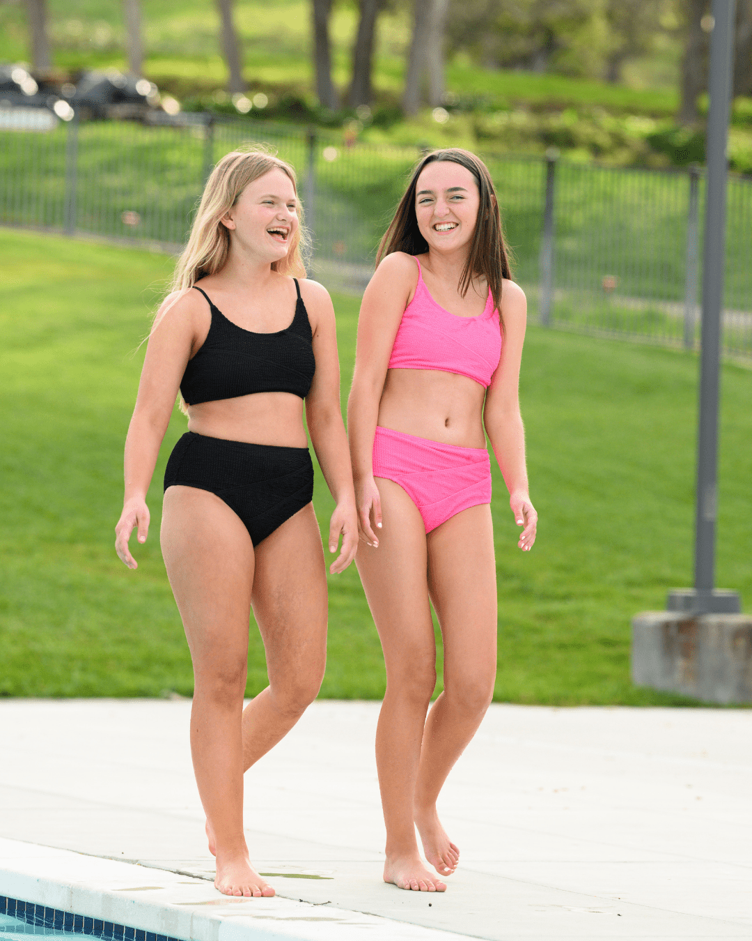 Saltwater Chic - Black 2 Piece Ribbed Bikini