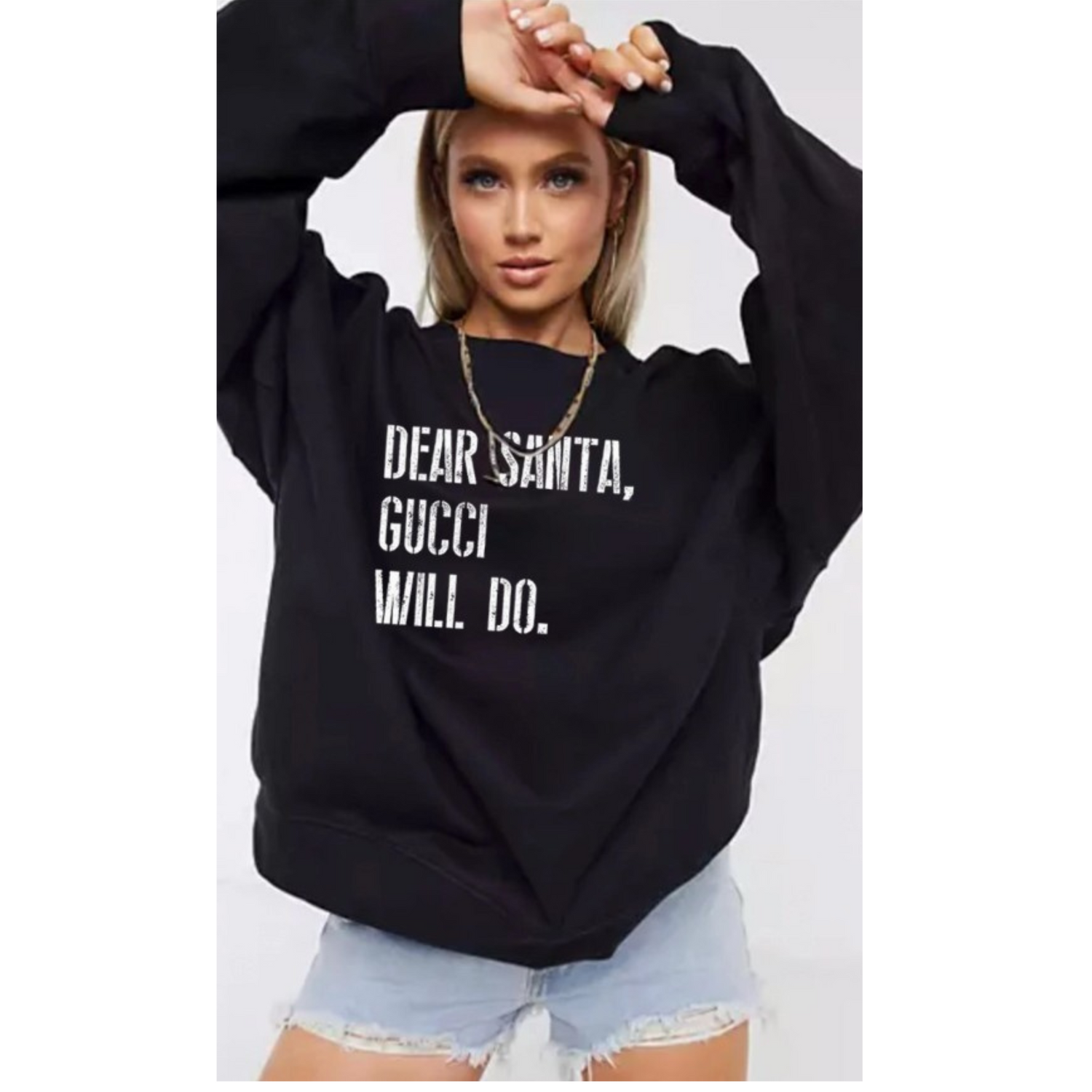 Dear Santa Sweatshirt - Black