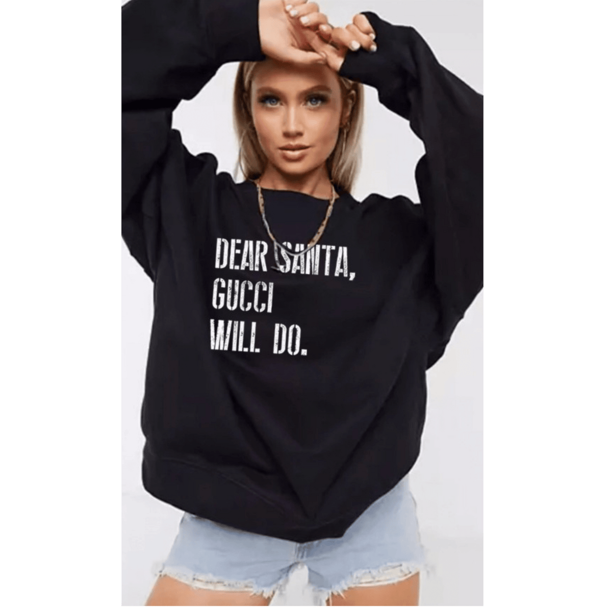 Dear Santa Sweatshirt - Black
