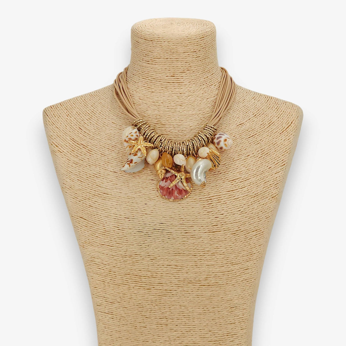 Coastal Seashell Charm Necklace