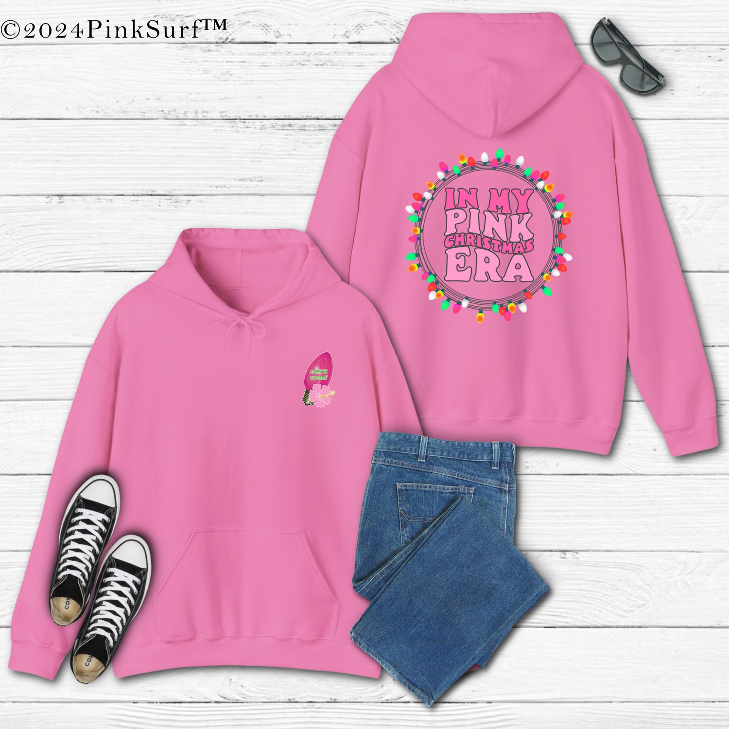 Pink Surf™ Exclusive Hoodie - In My Pink Christmas Era - Youth