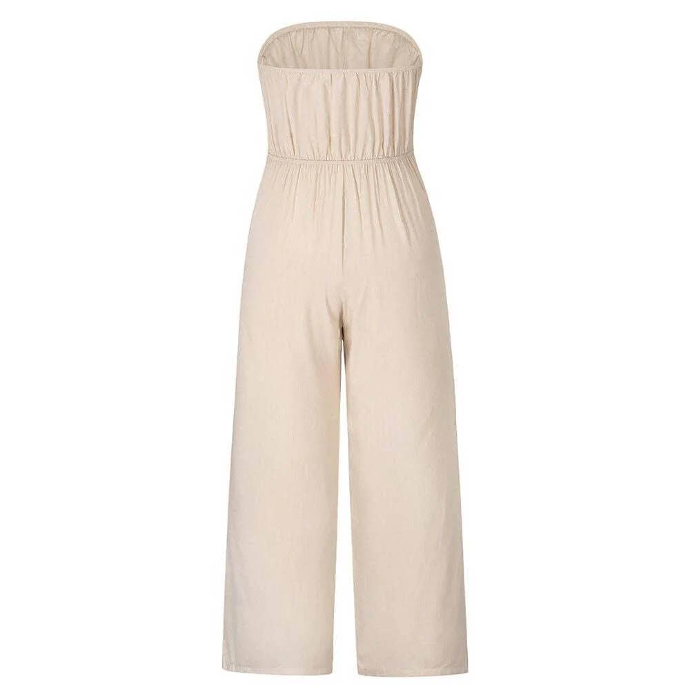 Strapless String Tie Jumpsuit DPJ1730