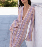 Coastal Chic Maxi Cover-Up - Pink/Purple
